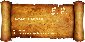 Emmer Hermia névjegykártya